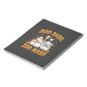 Halloween-Zoo-Tiere Boo Bash Zoo Mash_1 Notizblock (Rotiert)