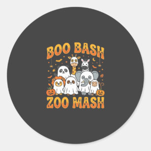 Halloween-Zoo-Tiere Boo Bash Zoo Mash_1 Runder Aufkleber