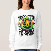 Halloween zu Niedlich, Coquette Pumpkin zu spreche Sweatshirt (Vorderseite)