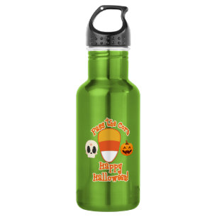 HALLOWEEN ZUCKERMAIS EDELSTAHLFLASCHE