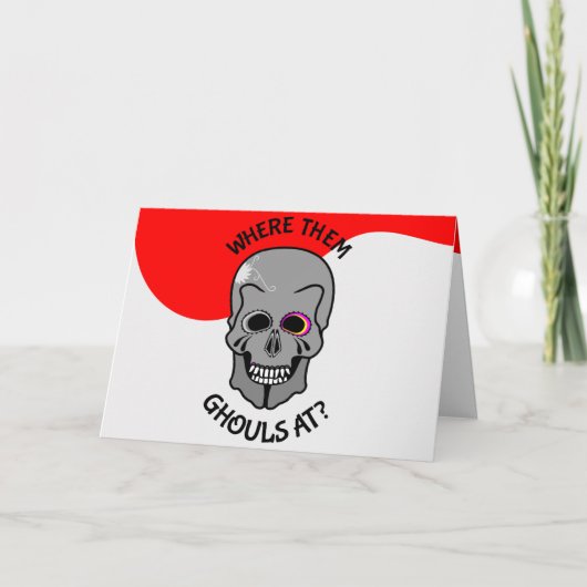 Halloween-Zuckerschädel Karte (Vorderseite)