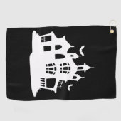 Halloween Zuhause Golfhandtuch (Horizontal)