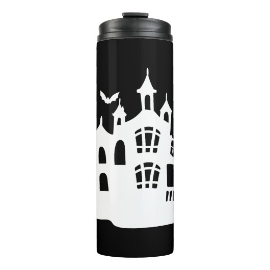 Halloween Zuhause Thermosbecher (Vorderseite)