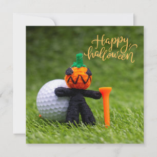 Halloween zum Golfer mit Golfer Halloween Karte