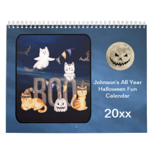 Halloween zum Spaß Das ganze Jahr über personalisi Kalender