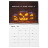 Halloween zum Spaß Das ganze Jahr über personalisi Kalender (Feb 2027)