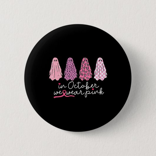 Halloween zur Unterstützung von Krebs Button (Vorderseite)