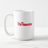 Halloween Zwei-Ton Deep- und Hellroter Spooky-Cups Kaffeetasse (Links)