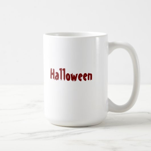 Halloween Zwei-Ton Deep- und Hellroter Spooky-Cups Kaffeetasse (Rechts)