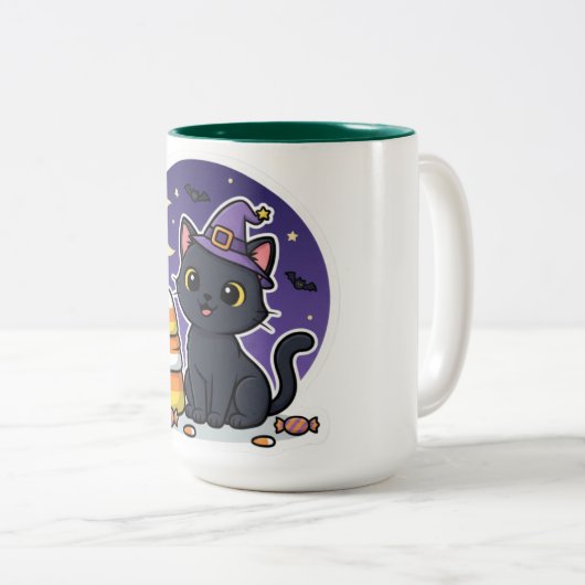 Halloween Zweifarbige Tasse (VorderseiteRechts)