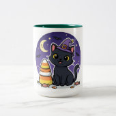 Halloween Zweifarbige Tasse (Mittel)