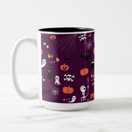 Halloween Zweifarbige Tasse (Links)
