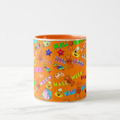 Halloween Zweifarbige Tasse (Mittel)