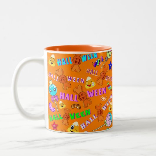 Halloween Zweifarbige Tasse (Links)