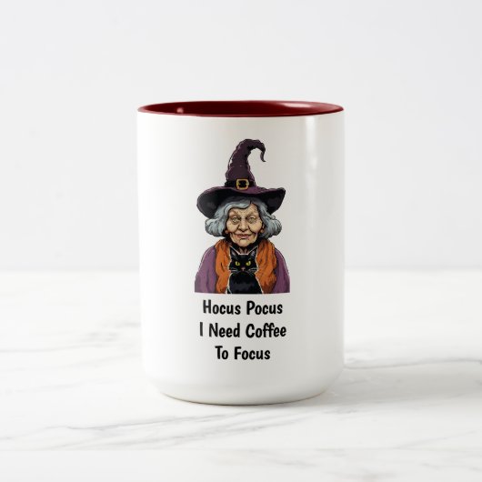 Halloween Zweifarbige Tasse (Mittel)