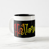 Halloween Zweifarbige Tasse (Vorderseite Links)