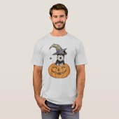 Halloween-Zwergschnauzer T-Shirt (Vorne ganz)