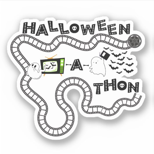 Halloweenathon Board Sticker Ghosts (Vorderseite)