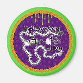 Halloweenathon Game Board Circle mit Geistern Magnet (Vorne)