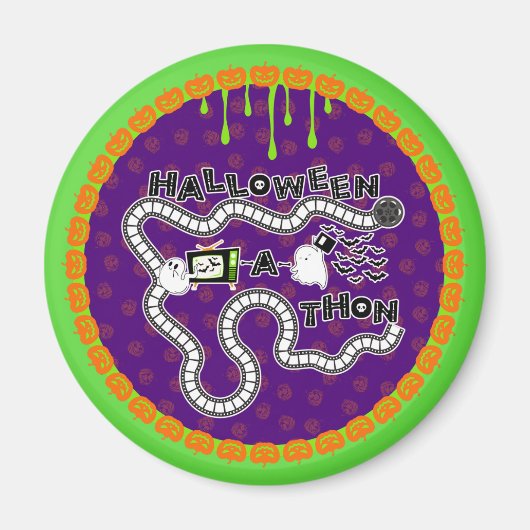 Halloweenathon Game Board Circle mit Geistern Magnet (Vorne)