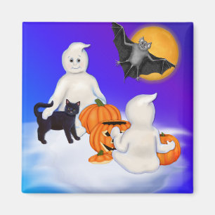 Halloweengeister und -freunde magnet