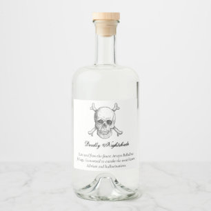 Halloweengift Alkoholflaschenetikett