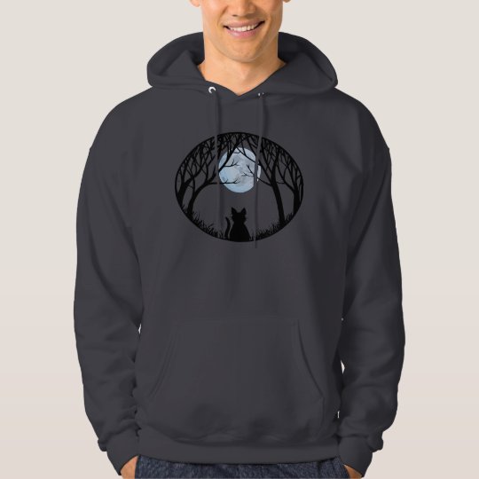 Halloweenhoodie-schwarze Katzen-mit Kapuze Hoodie