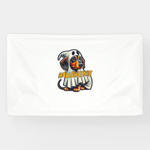 Halloweenie Funny Halloween-Dackel als Dressing Banner