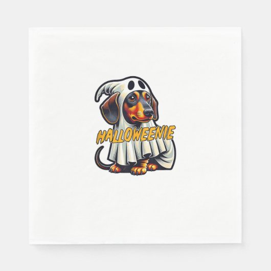 Halloweenie Funny Halloween-Dackel als Dressing Serviette (Vorderseite)