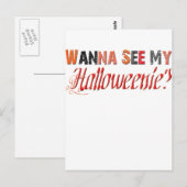 halloweenie Funny Halloween Postkarte (Vorne/Hinten)