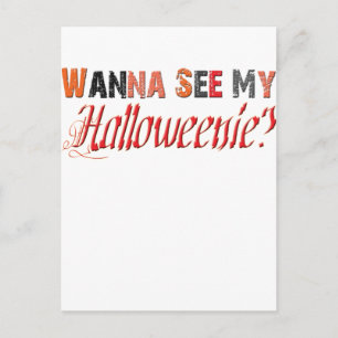 halloweenie Funny Halloween Postkarte