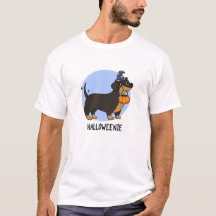 Halloweenie Funny Sausage Dog Puff T-Shirt