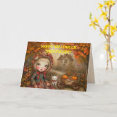 HALLOWEENKARTE KARTE (Gelbe Blume)