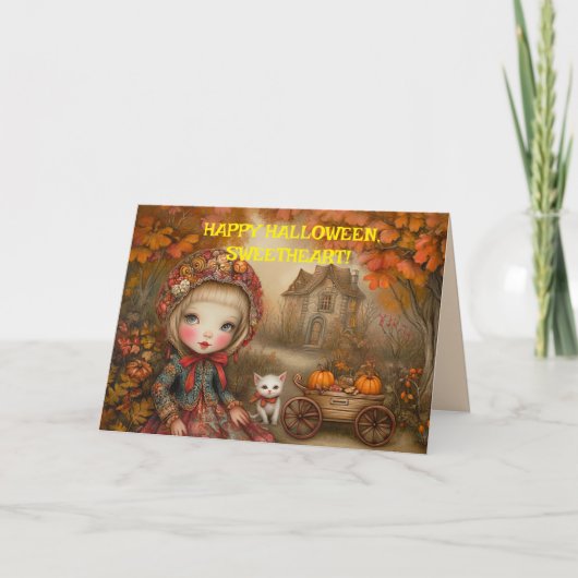 HALLOWEENKARTE KARTE (Vorderseite)