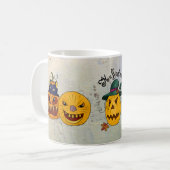 Halloweenkürbis Kaffeetasse (Vorderseite Links)