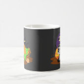 Halloweenkürbise und -panda kaffeetasse (Mittel)