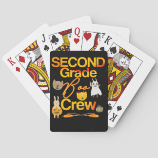 Halloweenlehrer-oder -studenten-2. Gradboo-Crew Spielkarten