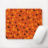 Halloweenmond u. -sterne mousepad (Mit Mouse)