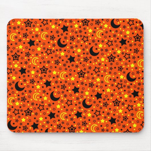 Halloweenmond u. -sterne mousepad (Vorne)