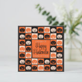 Halloweenmosaik Einladung (Stehend Vorderseite)