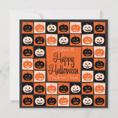 Halloweenmosaik Einladung (Vorderseite)