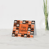 Halloweenmosaik Karte (Vorderseite)