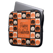 Halloweenmosaik Laptopschutzhülle (Vorderseite Links)