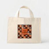 Halloweenmosaik Mini Stoffbeutel (Vorne)