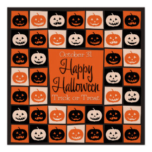 Halloweenmosaik Poster