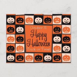 Halloweenmosaik Postkarte