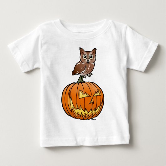 HalloweenostSchrei-Eule Baby T-shirt (Vorderseite)