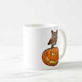 HalloweenostSchrei-Eule Kaffeetasse (VorderseiteRechts)