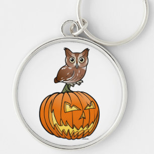 HalloweenostSchrei-Eule Schlüsselanhänger