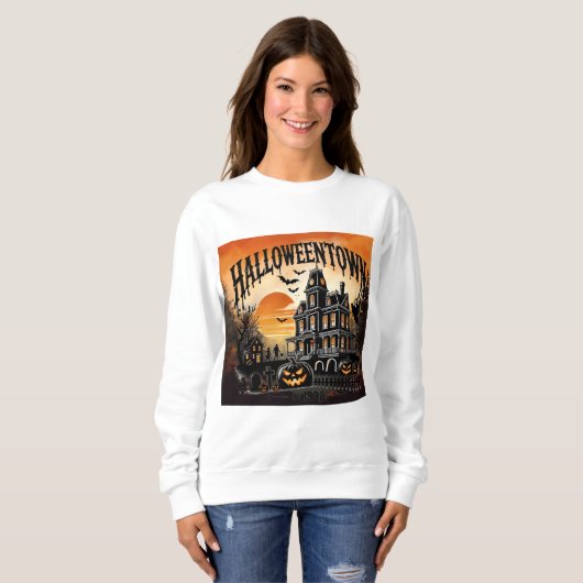 Halloweenown Spuk Mansion Sweatshirt (Vorne ganz)
